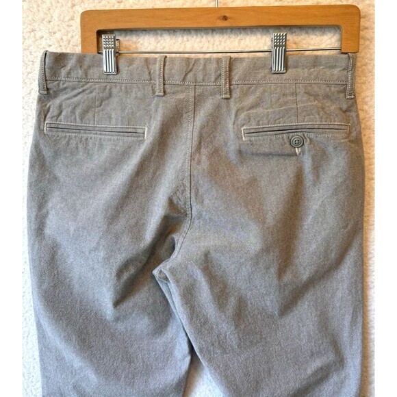 J. Crew Stretch Chino Pants Gray Men's size 30x32 Flat‎ Front Pockets Business - Picture 9 of 12